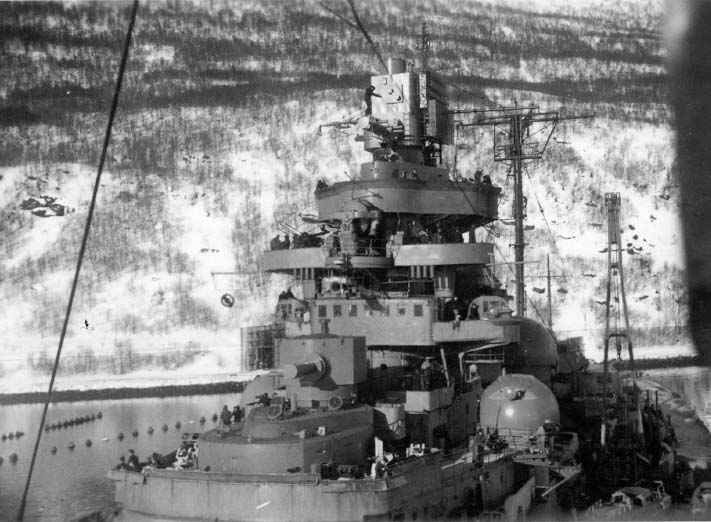 Tirpitz Seen shortly after her arrival in Norway early in 1942 Note the - photo 21