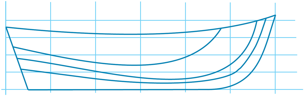 The Body Plan A series of vertical cross-sections through the hull drawn at - photo 4