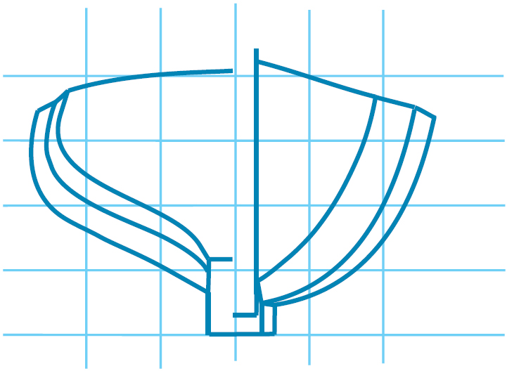 The Half-breadth or Waterline View A series of horizontal cross-sections - photo 6