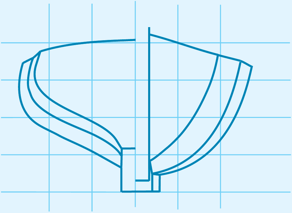 Body Plan Half-breadth View Offset Table The layout of the Lines - photo 11