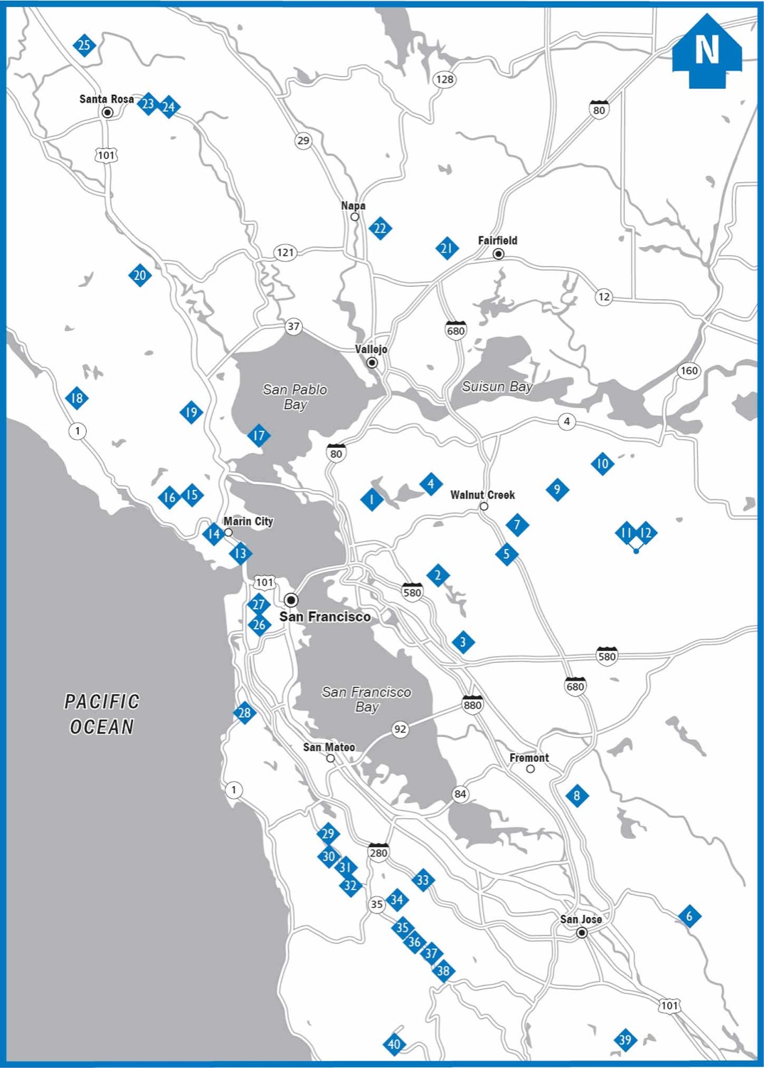 Bay Area Map Legend OVERVIEW MAP KEY TO MOMMY GUIDING SPIRIT AND THE - photo 2