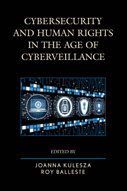 Kulesza Joanna - Cybersecurity and Human Rights in the Age of Cyberveillance