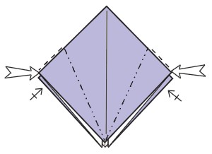 Inside-reverse-fold the left and right corners in Repeat behind Fold up - photo 5