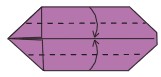 Fold the top and bottom edges to meet at the crease Fold in the top and - photo 25