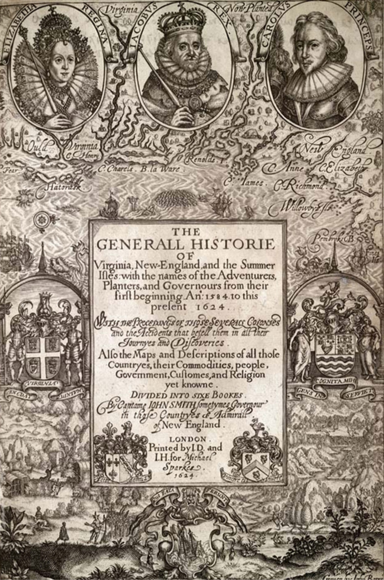 Title page of The Generalle Historie of Virginia New England and the Summer - photo 1