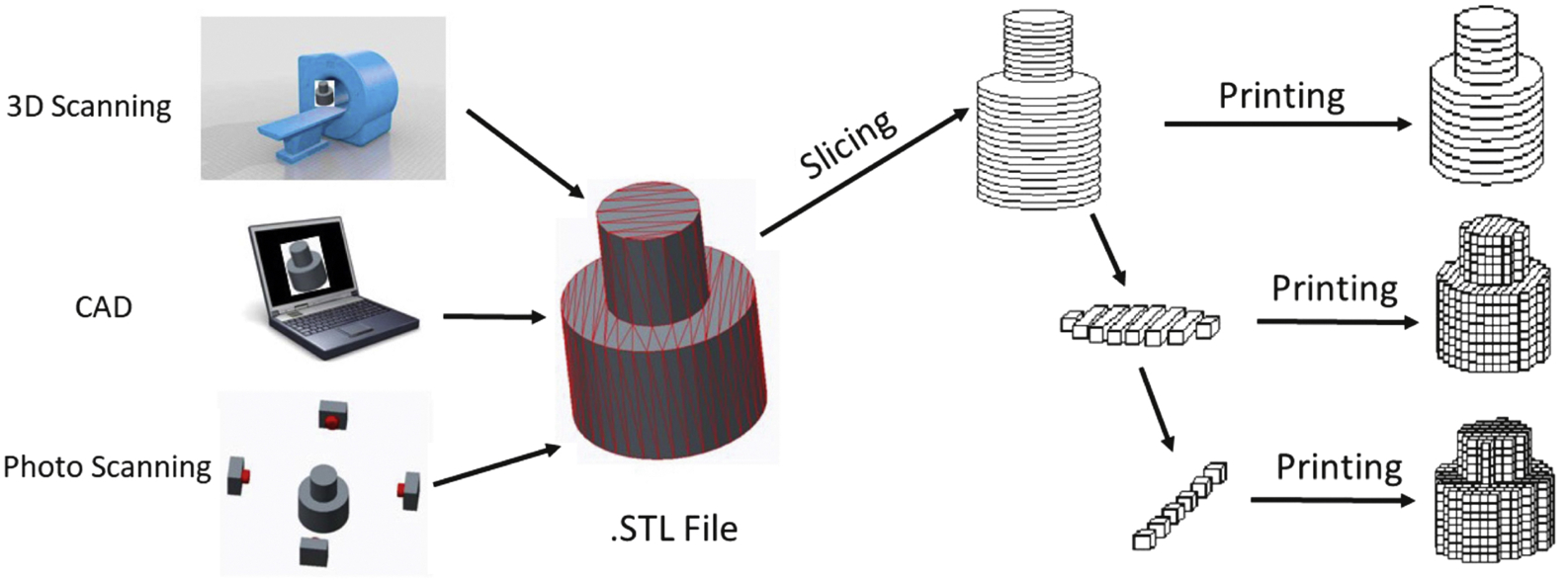 Fig 12 A Major events and developments in the evolution of both 3D printing - photo 1