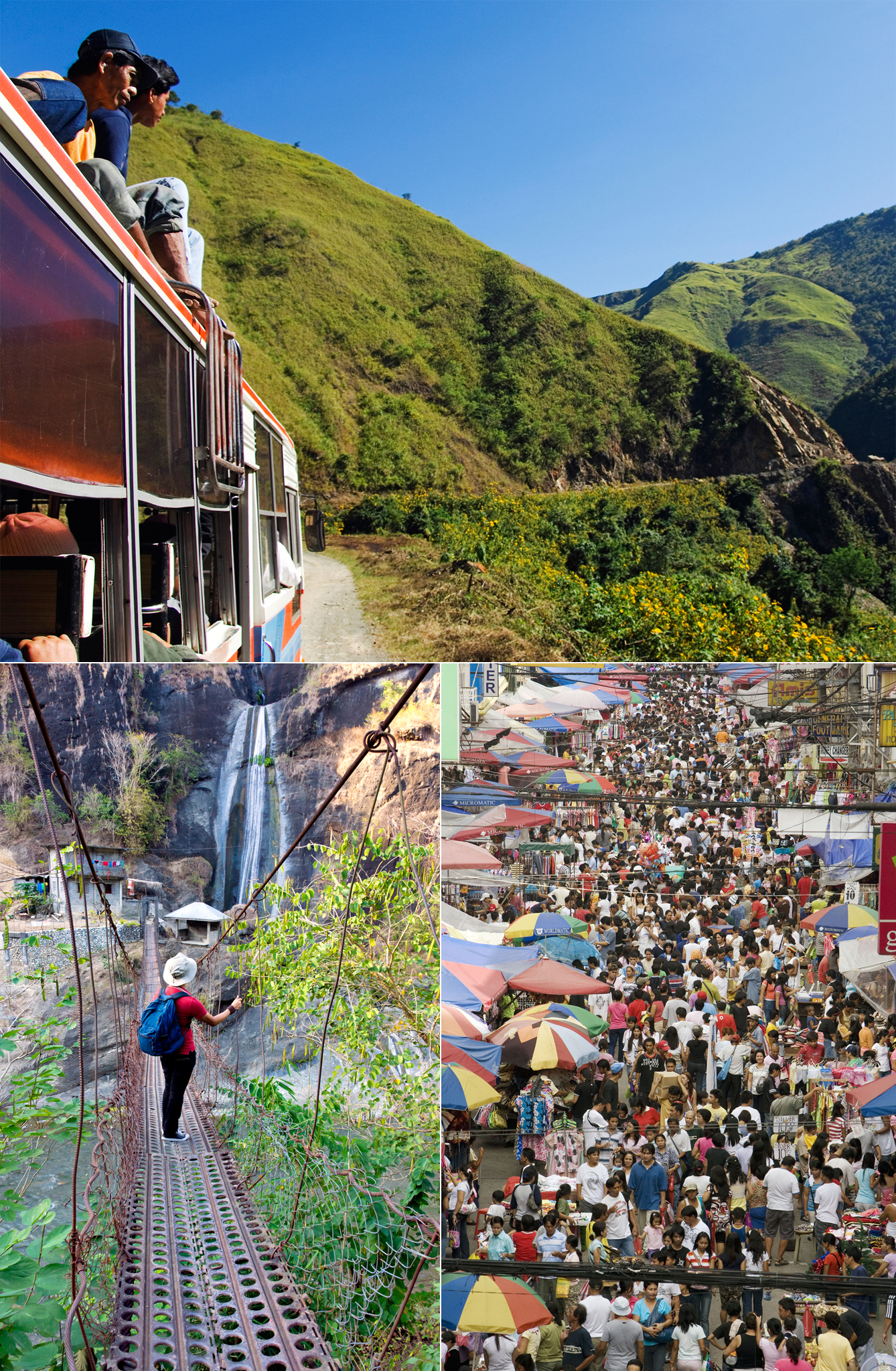 CLOCKWISE FROM TOP CORDILLERA MOUNTAINS KALINGA PROVINCE CHINATOWN MANILA - photo 7