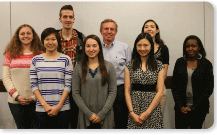 John Santrock back row middle with the 2015 recipients of the Santrock Travel - photo 12